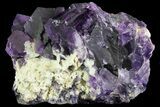 Cubic Fluorite on Bladed Barite - Cave-in-Rock, Illinois #73939-1
